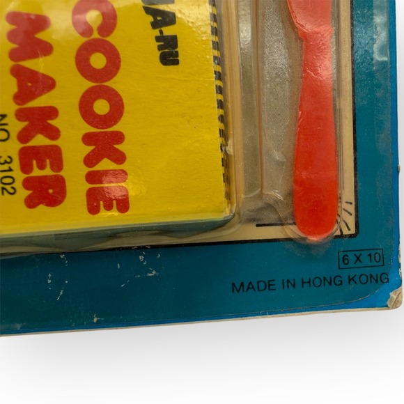 Vintage JA-RU Cookie Maker Play Set No. 3102 Retro Kitchen Toy New on Card 1980s - Picture 5 of 7